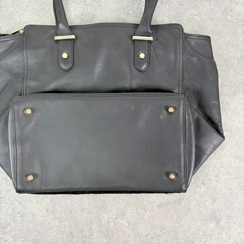 Black pony hair bag