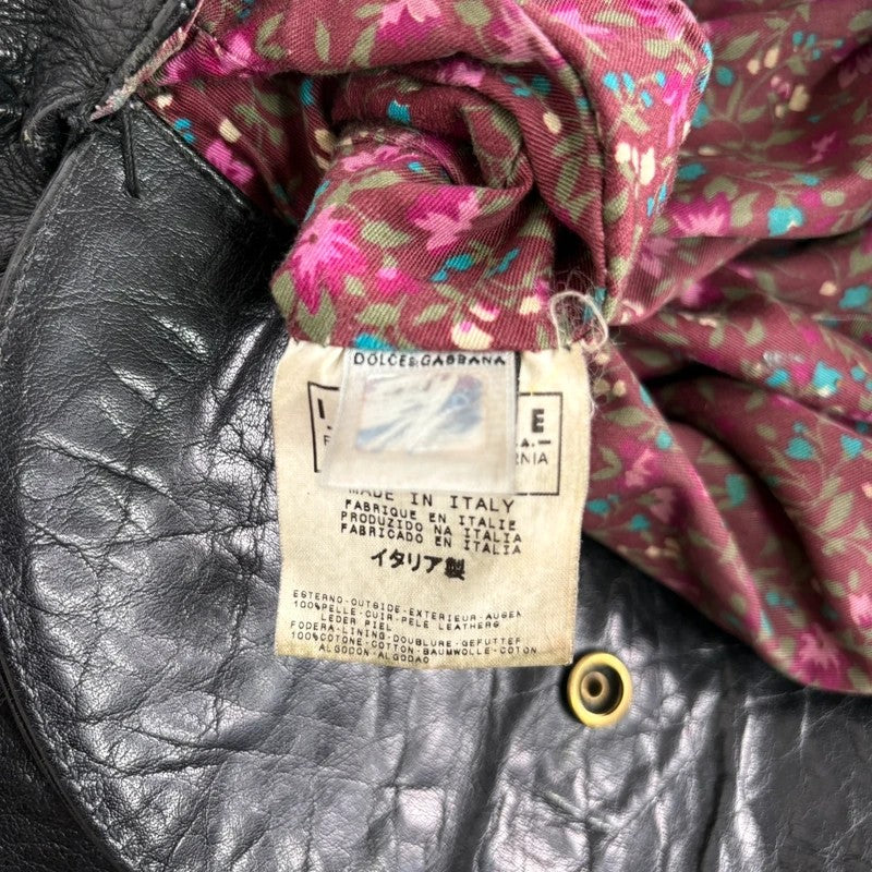 Dolce and Gabanna black leather Y2K handbag