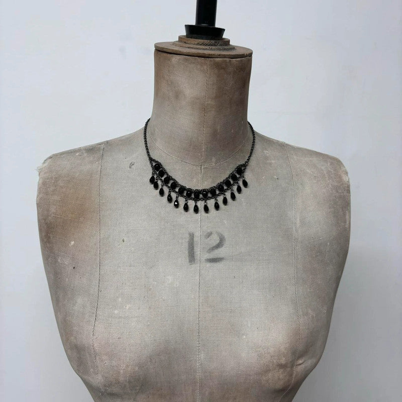 drape chain bead grunge necklace