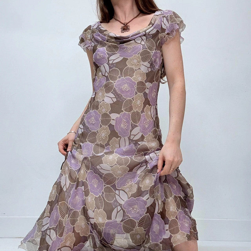 off the shoulder draped cowl neck maxi dress