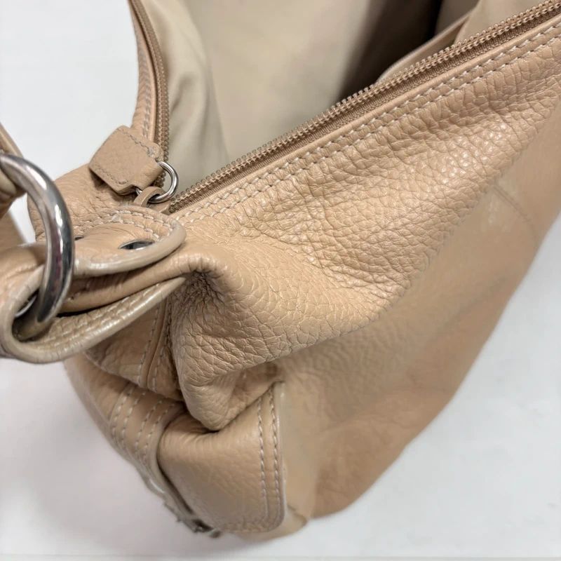 tan leather slouchy crossbody bag