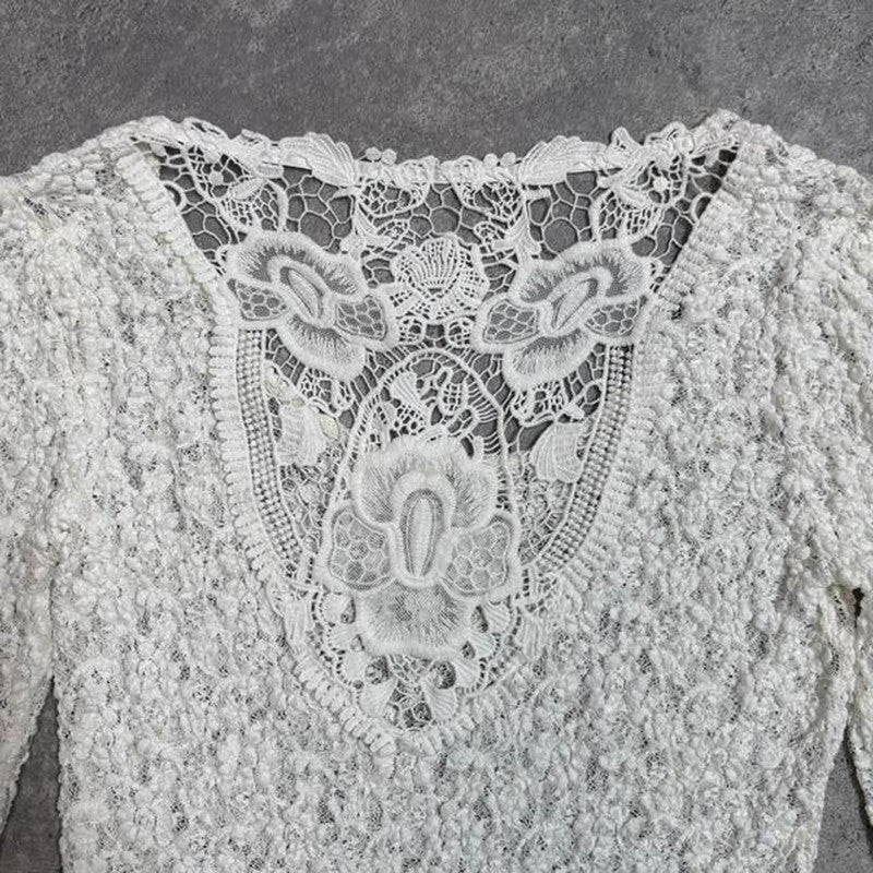 Coquette sheer lace top
