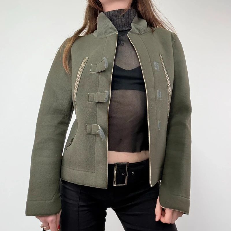 Khaki Cop Copine military jacket