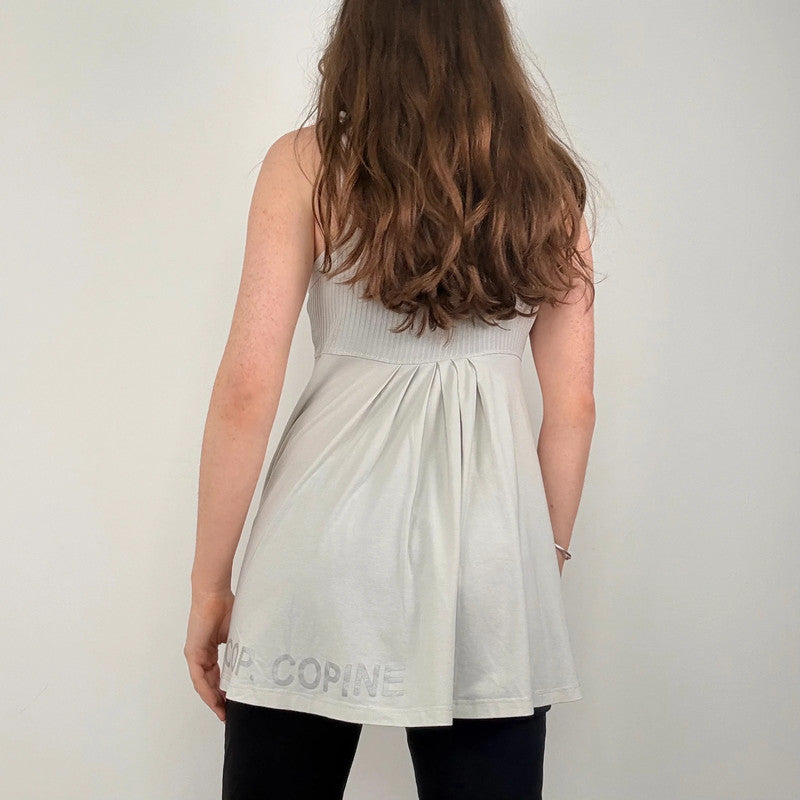 Cop copine pleated ribbed vest top