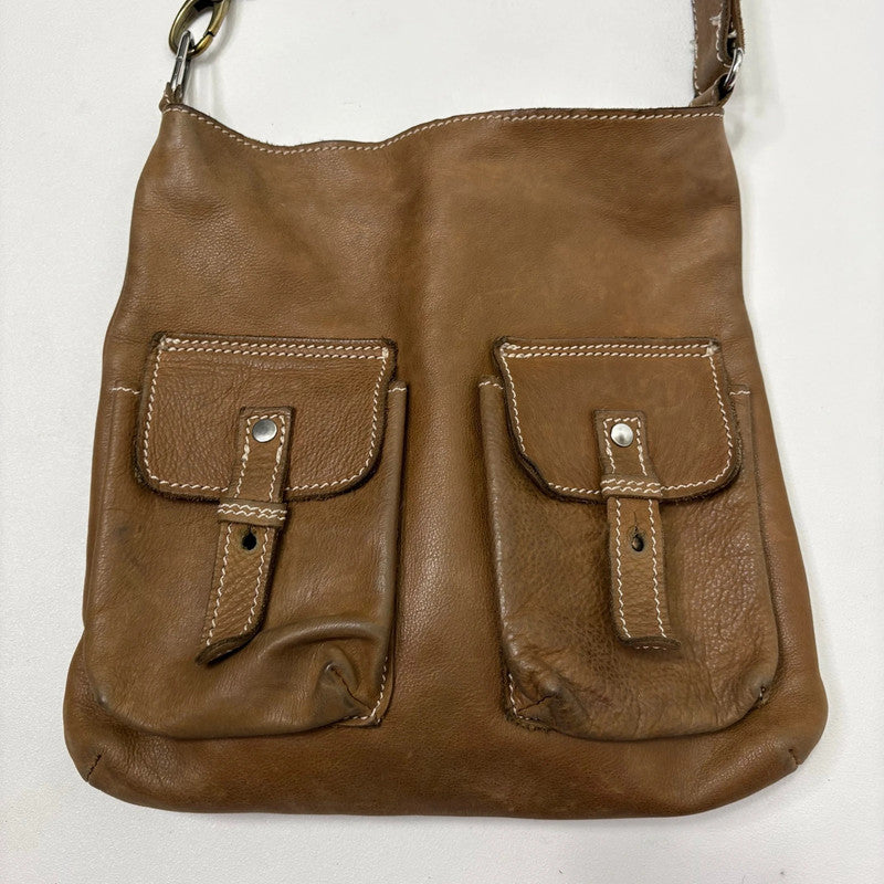 tan leather western bag