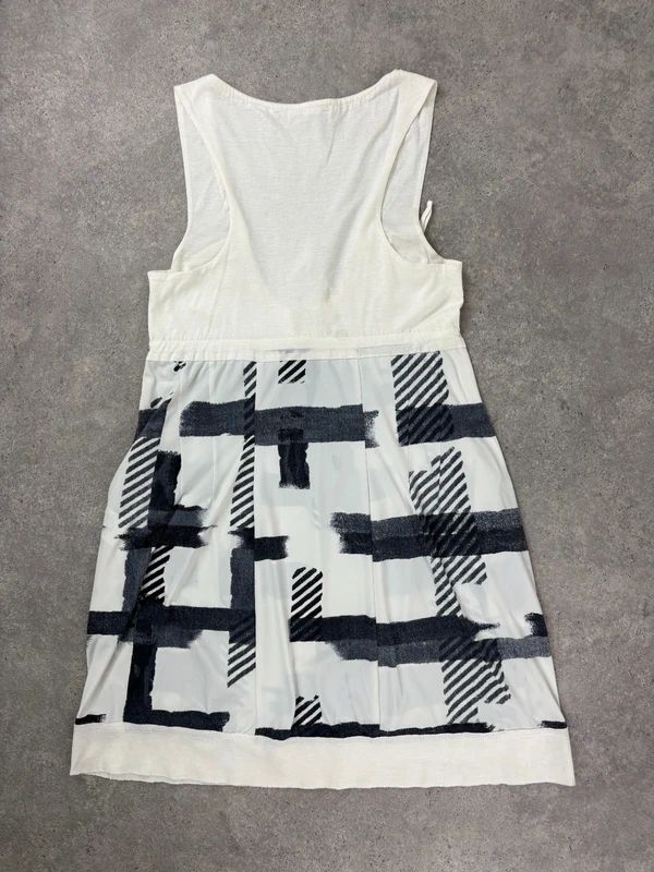 Marithé + François Girbaud graphic checked mini dress