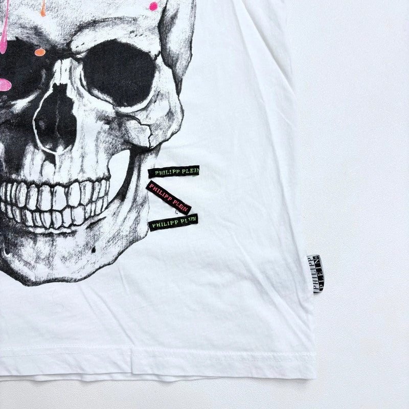 Philipp Plein graphic white short sleeve t-shirt