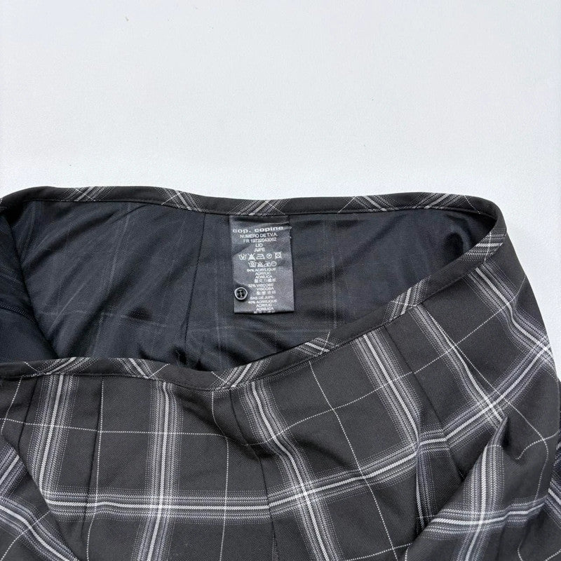 tartan checked puff Cop Copine midi skirt