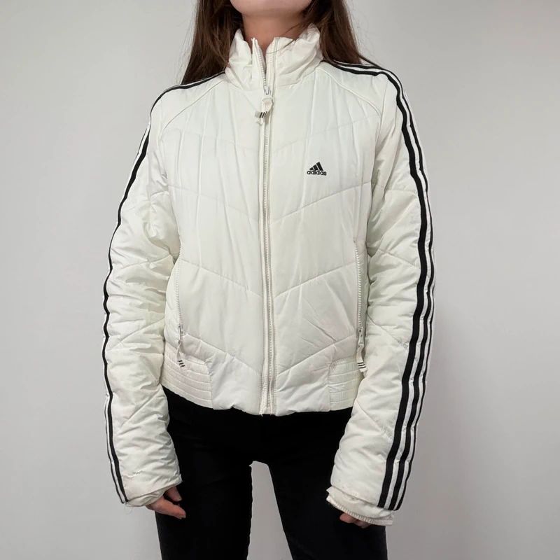 White Adidas Puffer Jacket