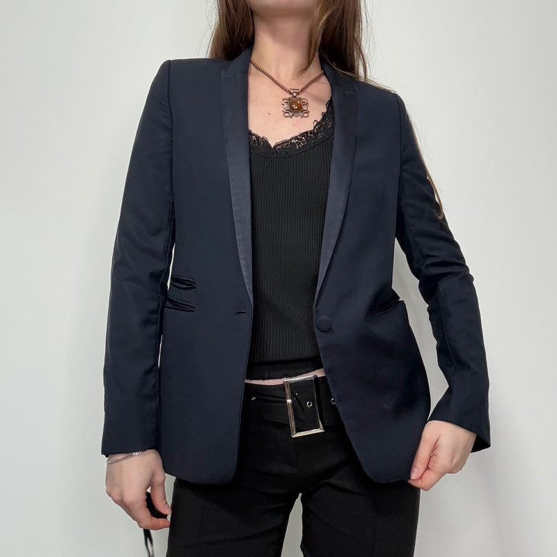 The Kooples Navy fitted blazer
