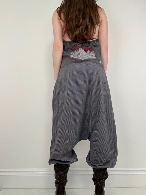 gingham puff Desigual dungarees