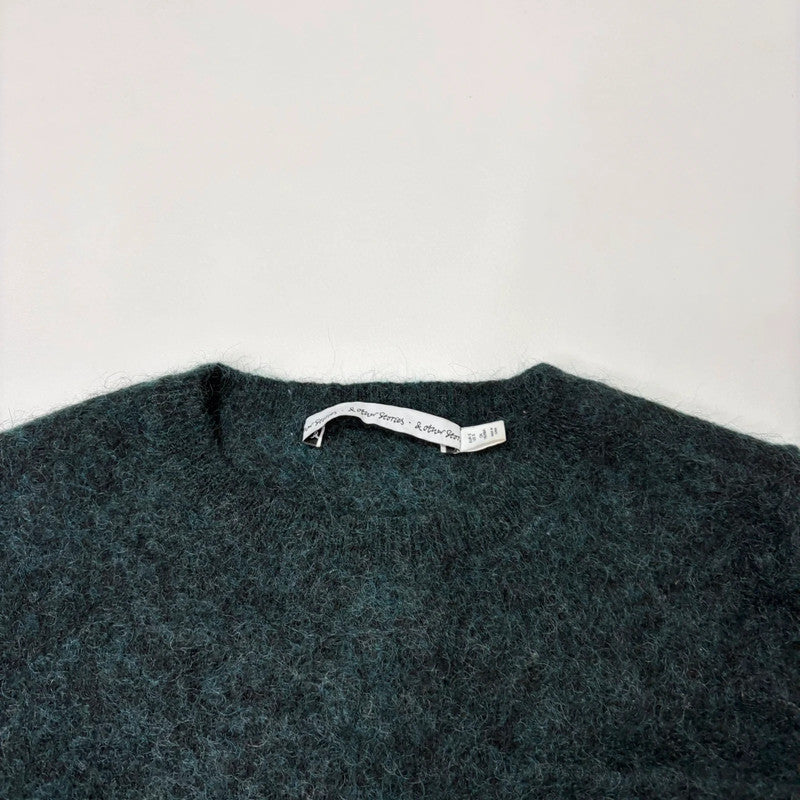 dark green wool knitted jumper