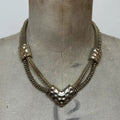 Gold chunky chain necklace