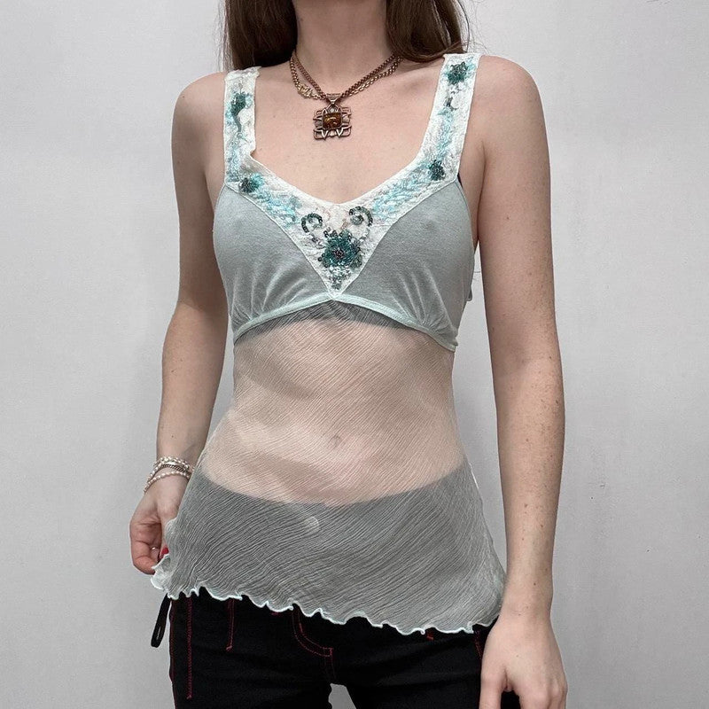 sheer silk floaty fairy vest