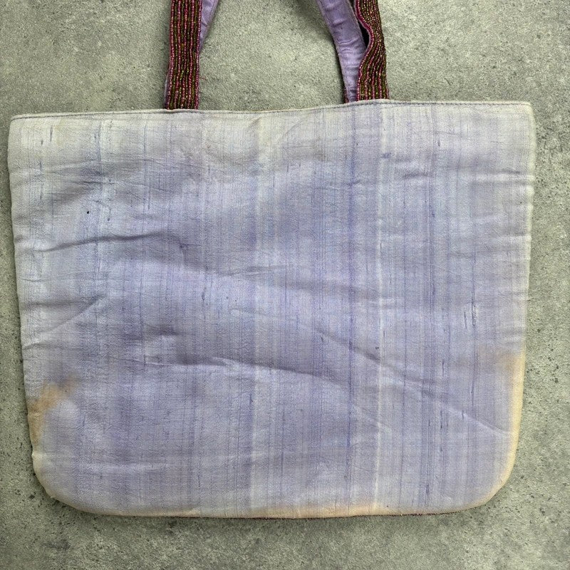 Beaded patchwork hippy boho tote handbag
