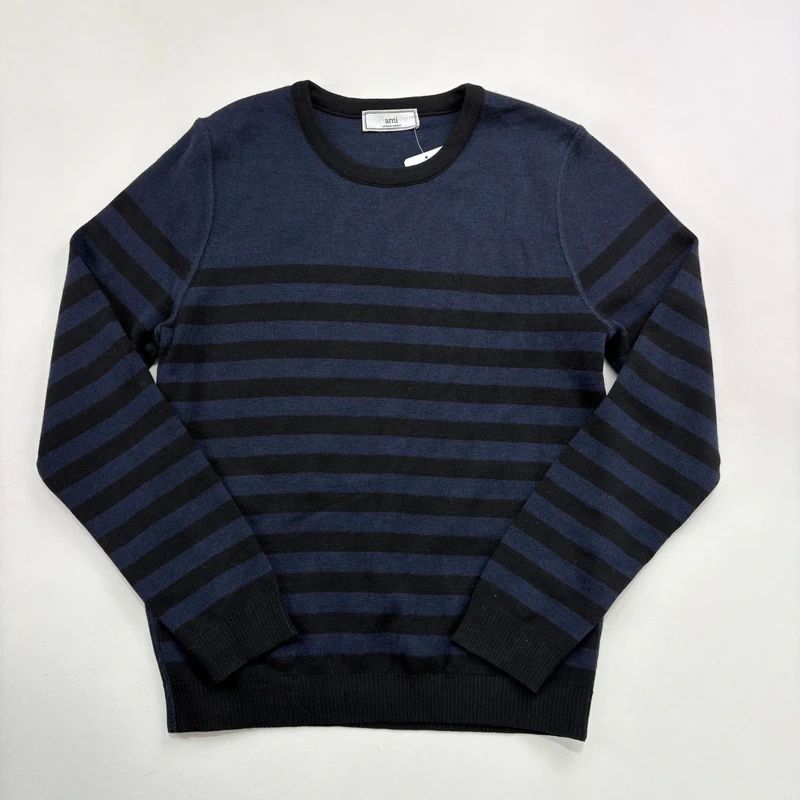 Ami Paris Striped Wool Jumper