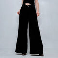 black cop copine wide leg trousers