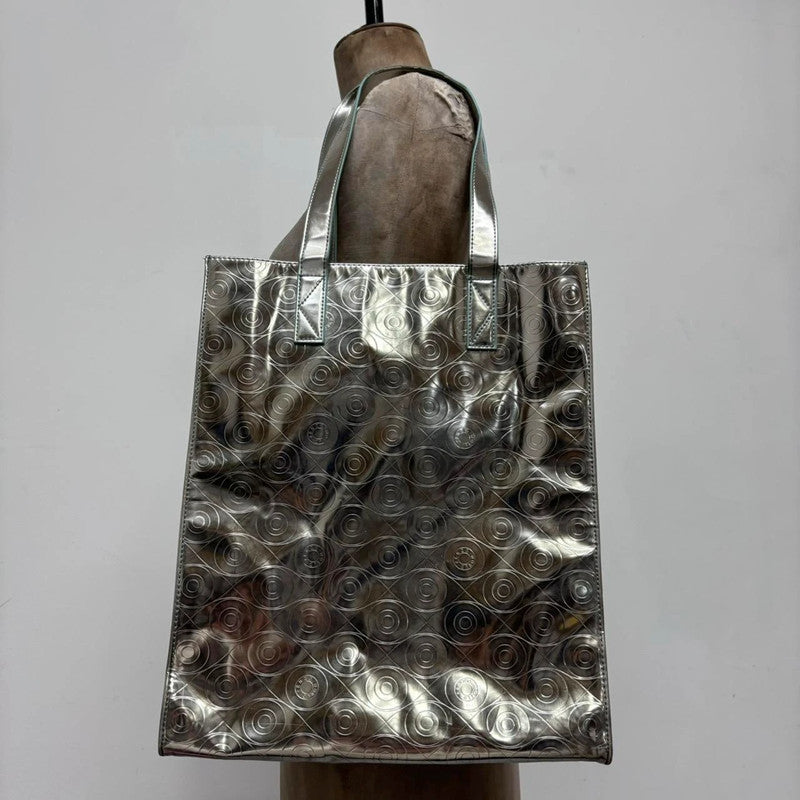 silver tech metallic bag