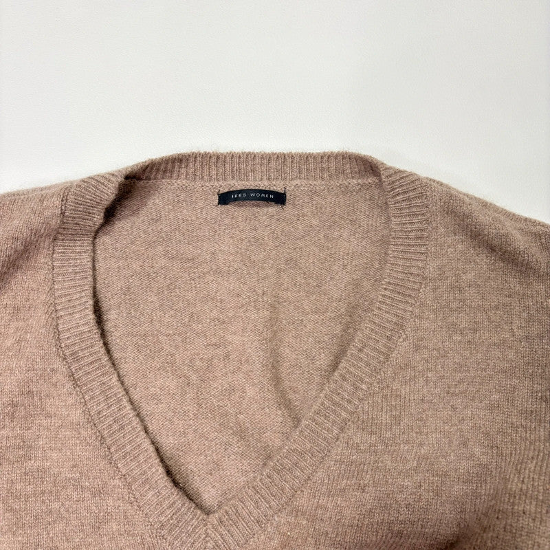 brown wool slouchy knit jumper