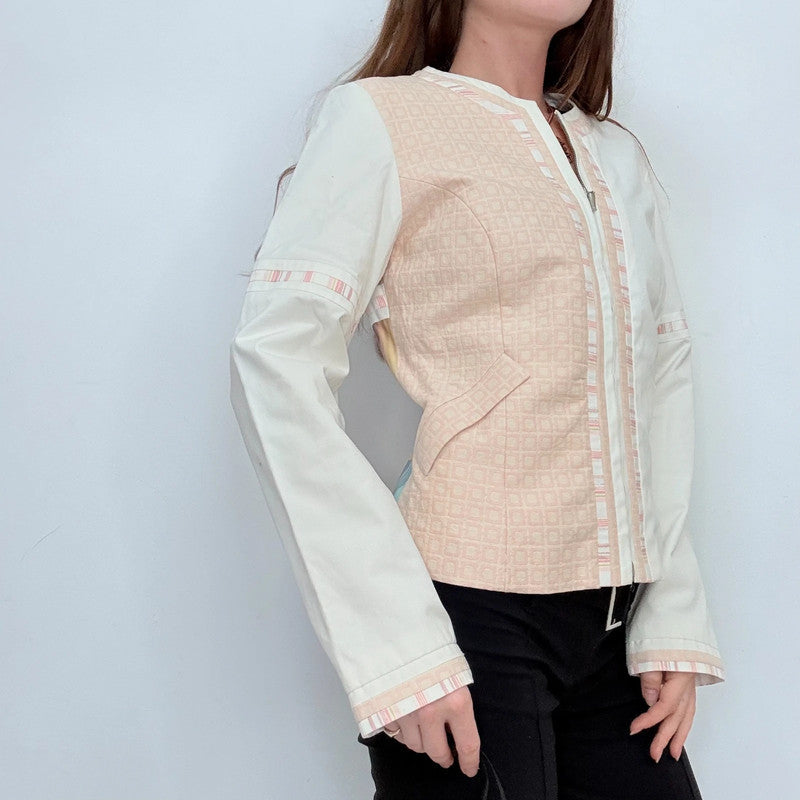 fitted cropped custo Barcelona jacket