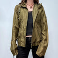 Bench khaki utility satin jacket
