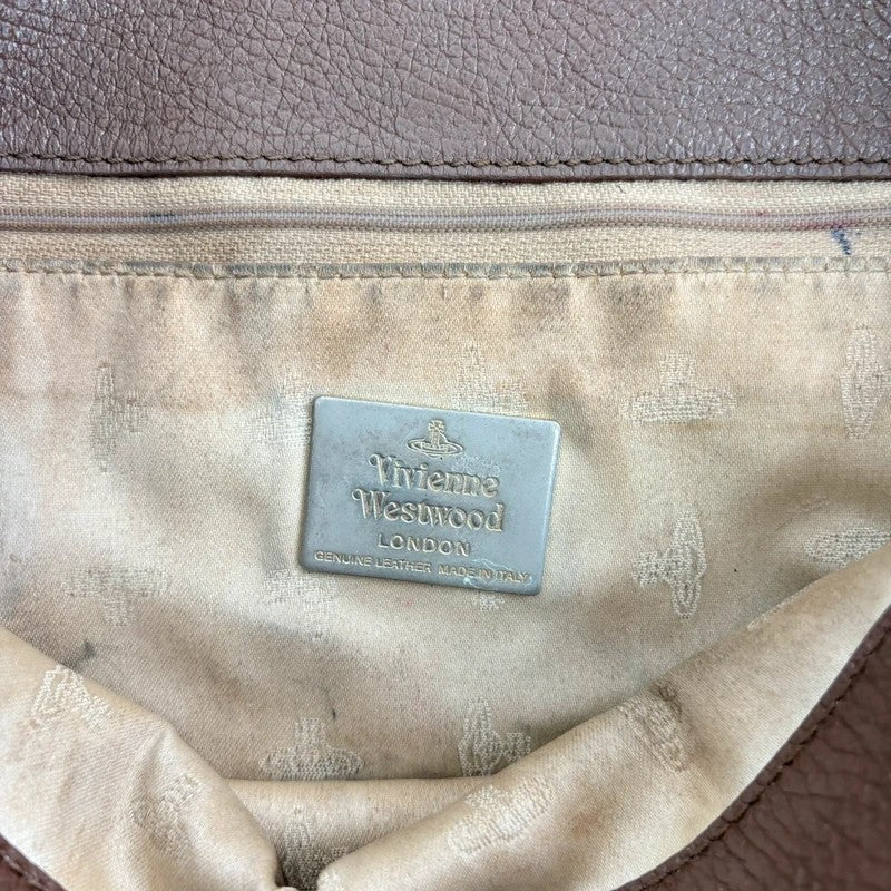 Vivienne Westwood tapestry crossbody oversized bag