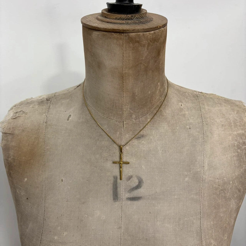 gold cross necklace