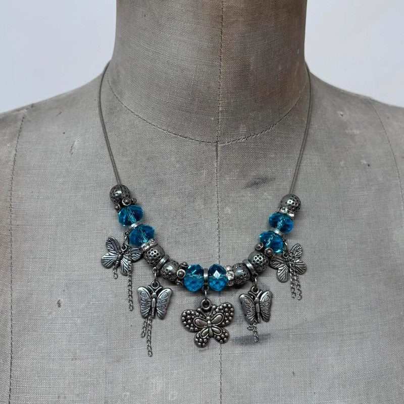 Butterfly charm necklace