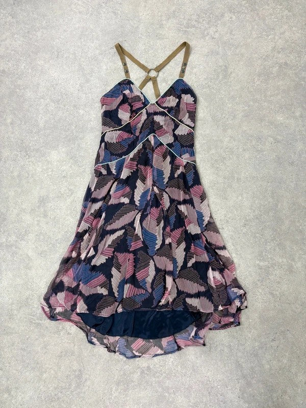 Cargo patterned layered diesel floaty grunge dress