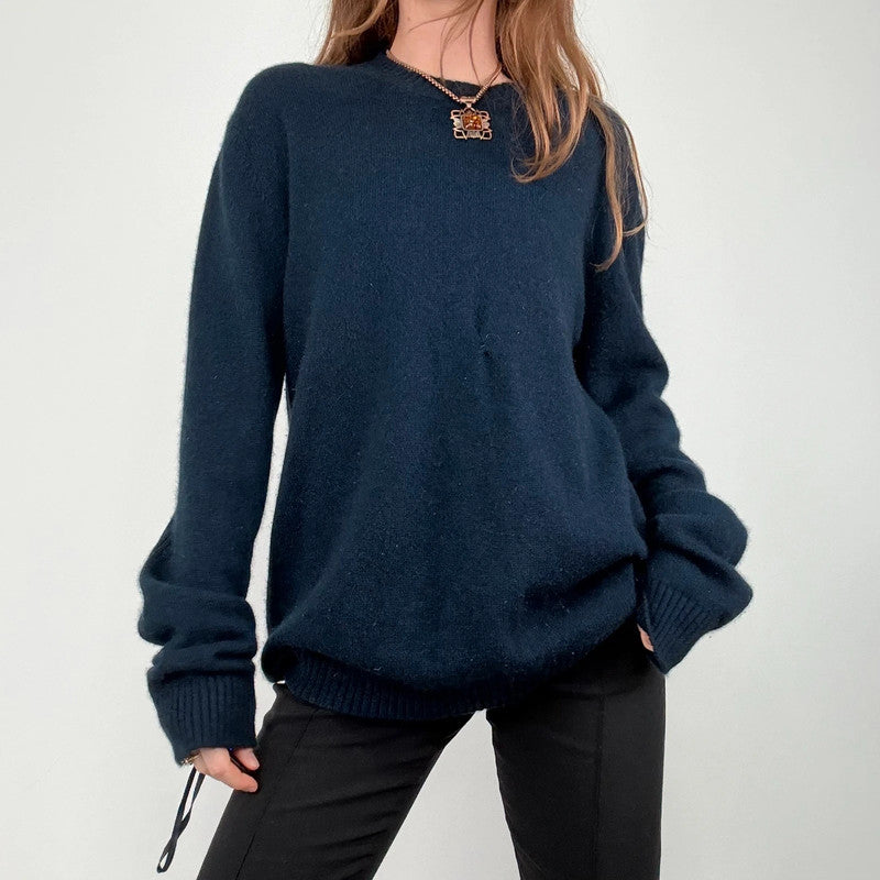 navy agnes b cashmere knitted jumper