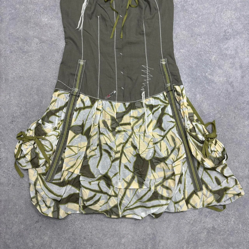 vintage puff cargo dress