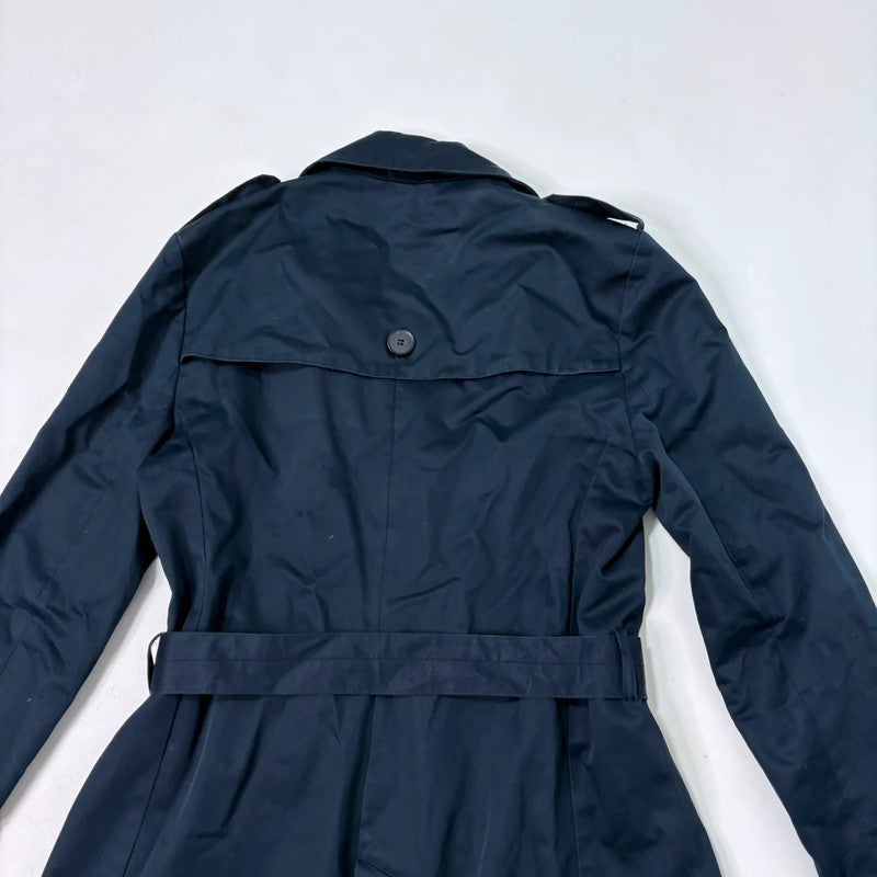 navy American vintage trench coat