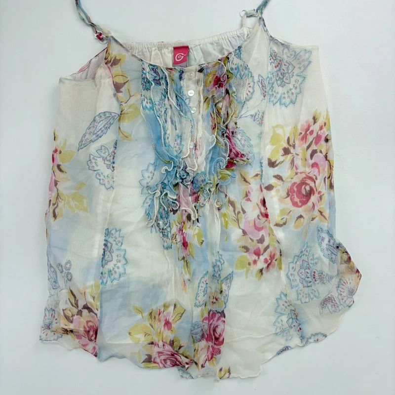 Floaty Fairy Sheer Silk Cami Vest