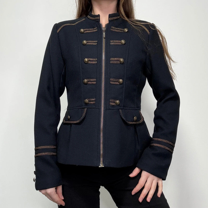 navy regency military jacket