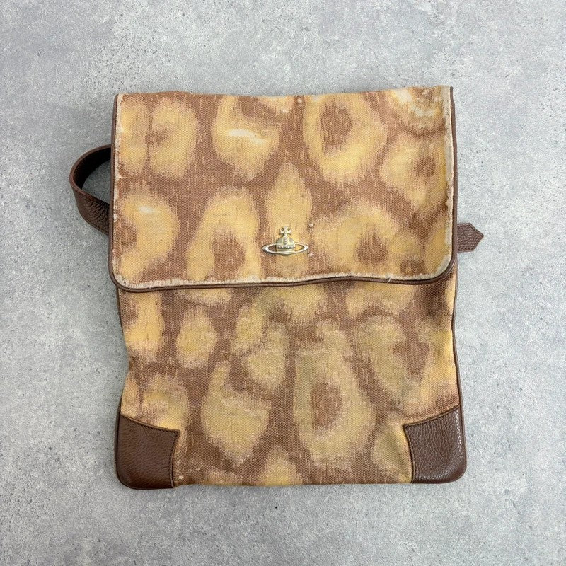 Vivienne Westwood tapestry crossbody oversized bag