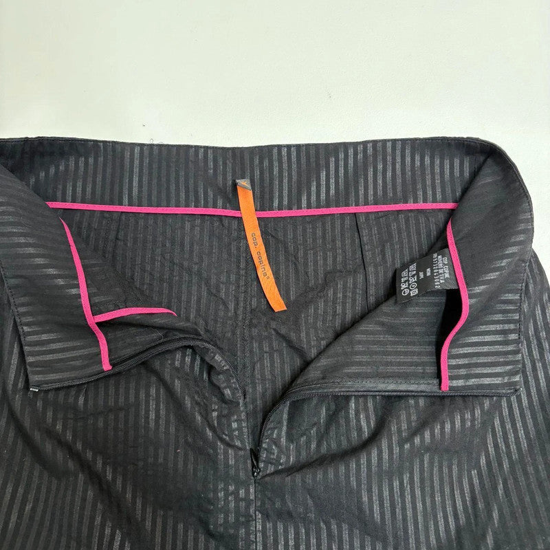 pinstripe slit front cop copine skirt