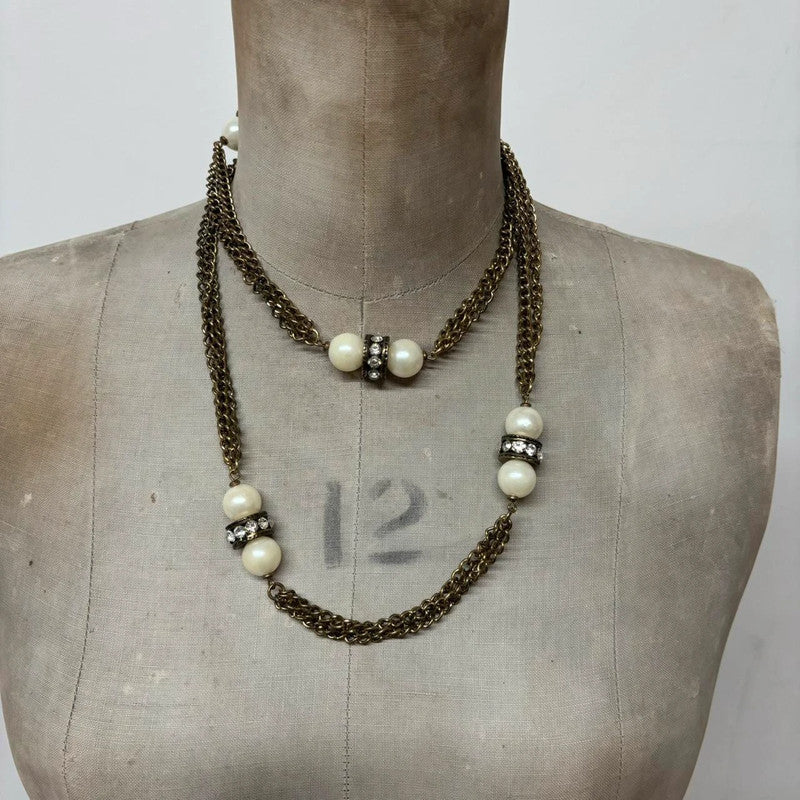 grunge layered chain necklace