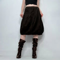 Cop Copine puff barrel midi skirt