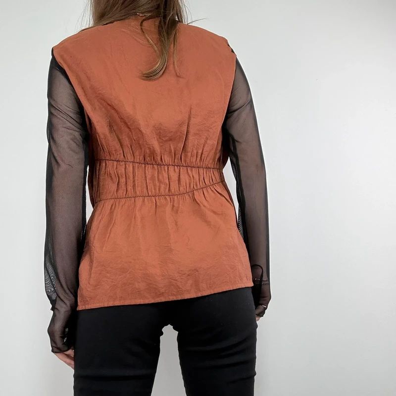 asymmetric flared Cop Copine shirt