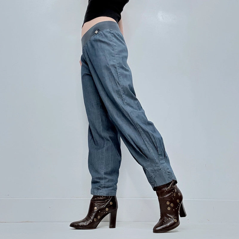 blue structured pleated Cop Copine structured trousers