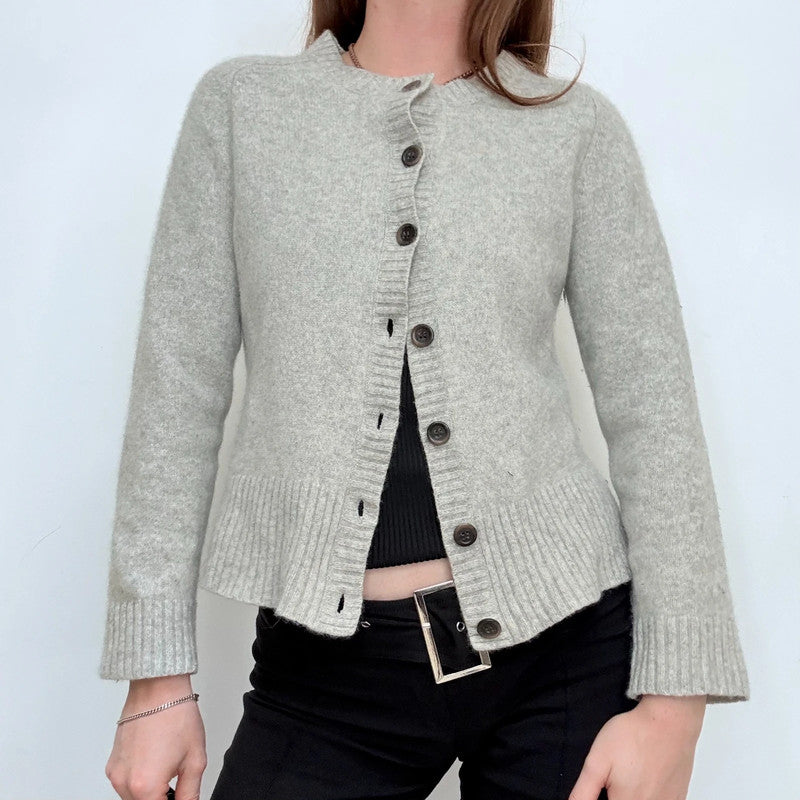grey cashmere cardigan