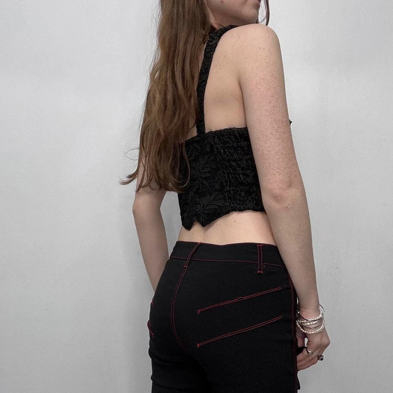 beaded gothic corset vest
