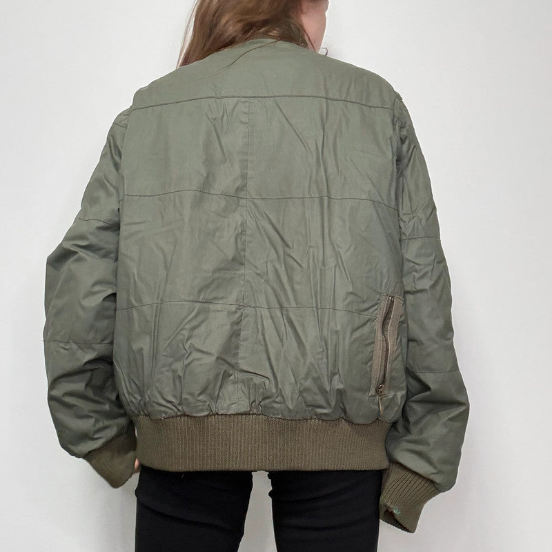 Levi's Khaki puffer bomber jacket