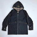 salvage dark-denim Evisu zip hoodie jacket