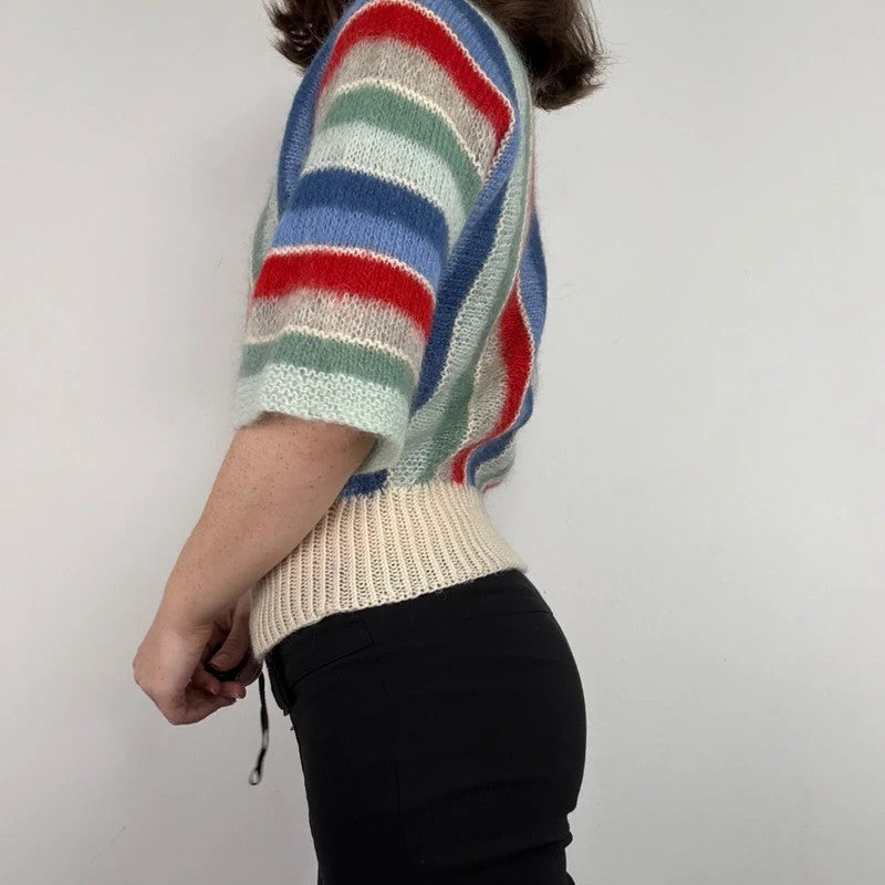 vintage 70s mohair flared jumper