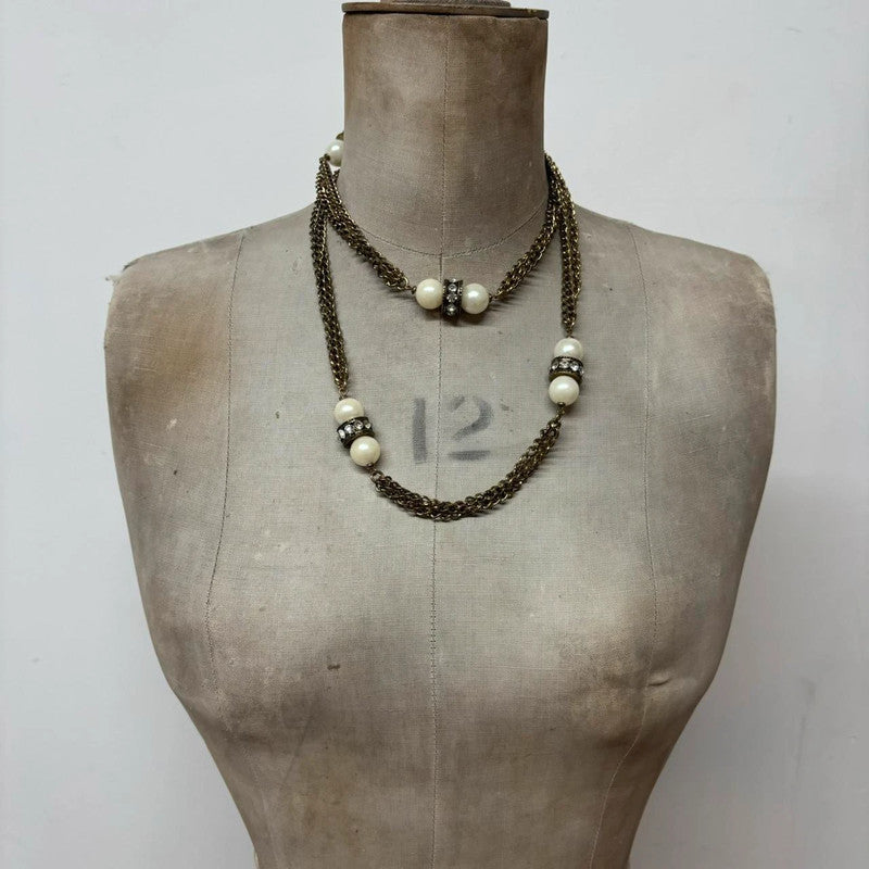 grunge layered chain necklace