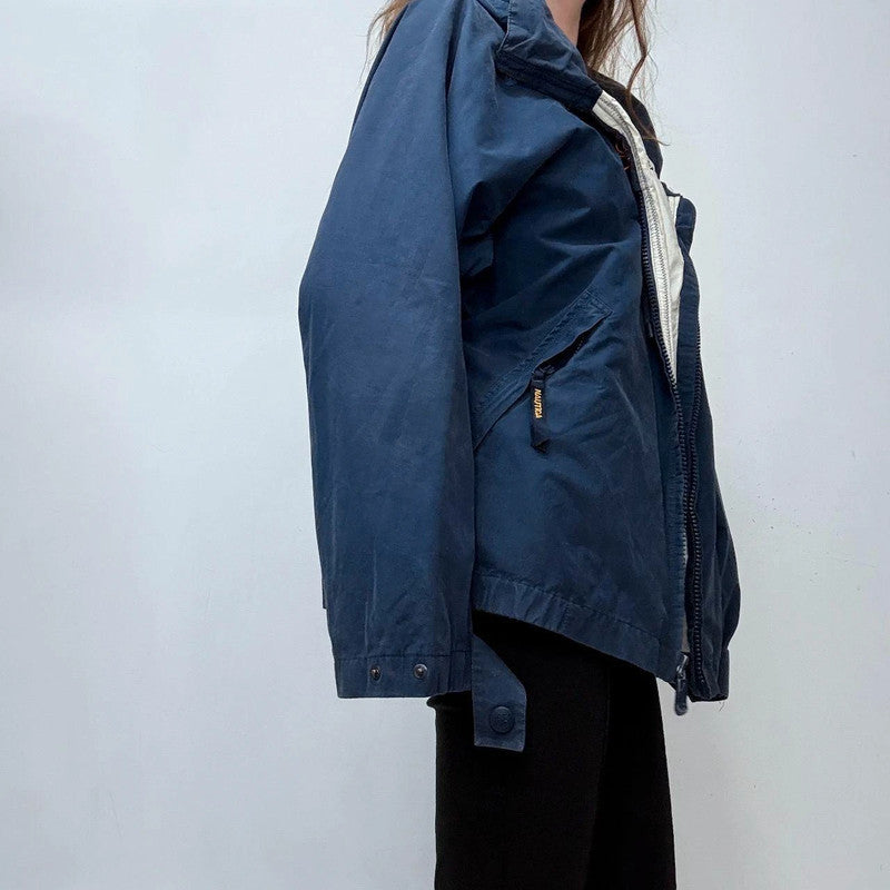 Nautica navy oversized windbreaker jacket