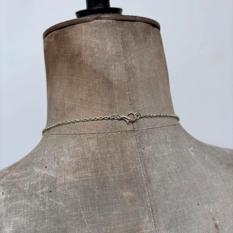 blue enamel hippie necklace