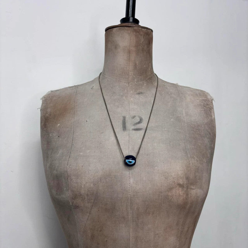 long chain evil eye necklace
