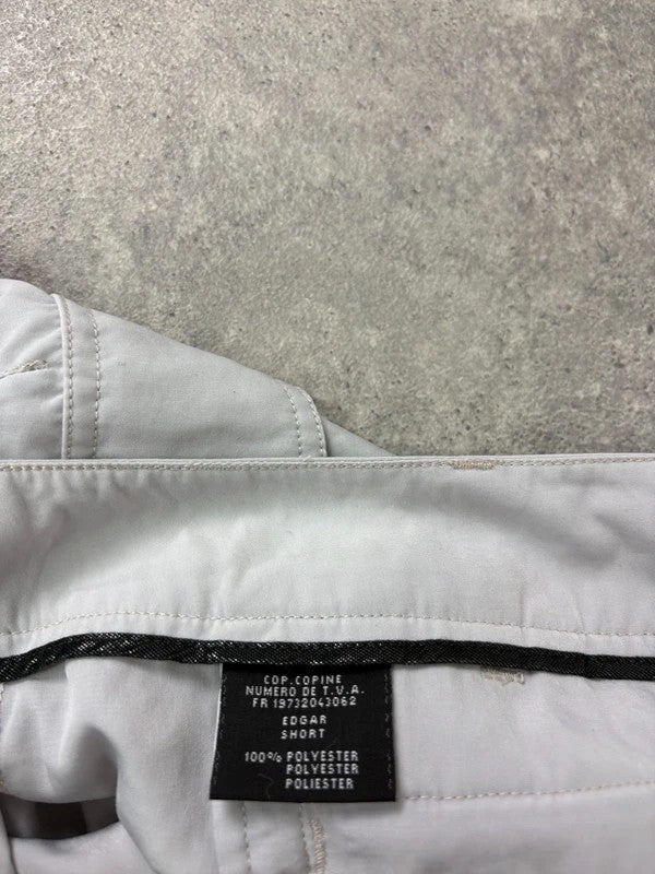 Cop Copine baby blue pleated cargo shorts